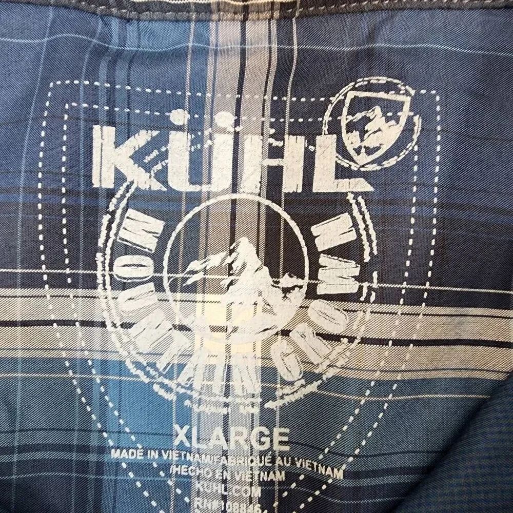 Kuhl Southlake Short Sleeve Button Up Shirt Men’s XL Blue Outdoor Hiking - Picture 6 of 8